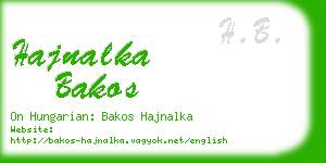 hajnalka bakos business card